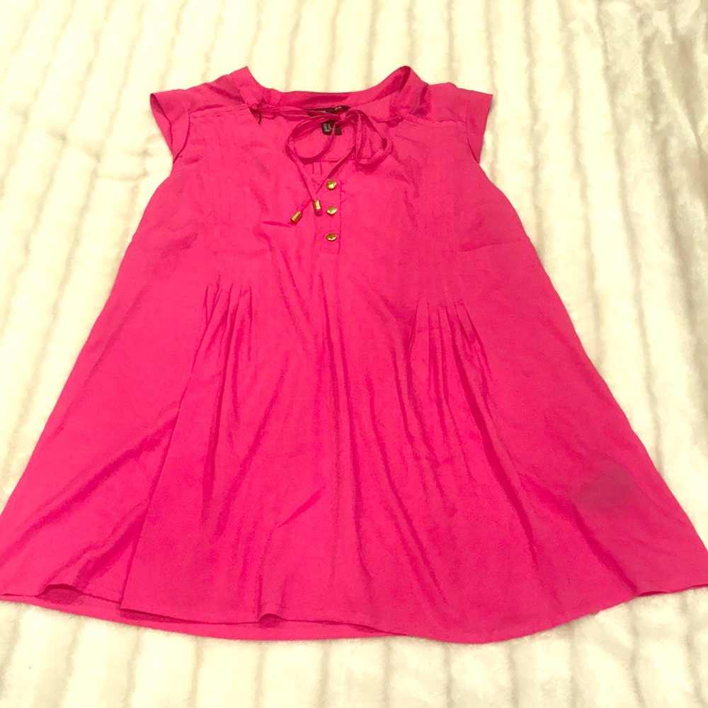 H&M Mama pink gold button top, medium.